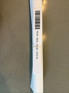 Rolled White Poster with Barcode